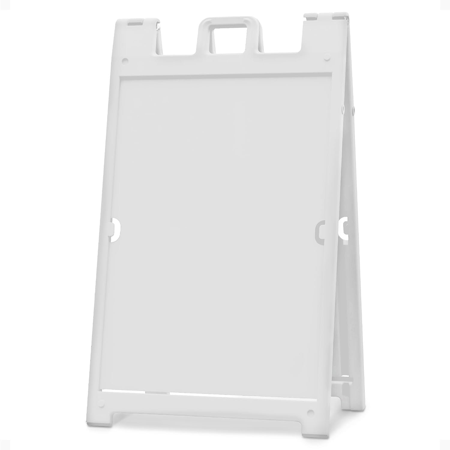 Plasticade Signicade Deluxe A Frame Sidewalk Curb Sign in White