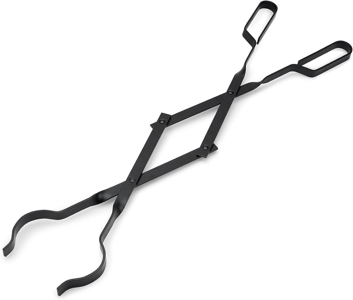 Stanbroil Outdoor Campfire Fireplace Tongs, 26″ Long, Log Grabber, Black