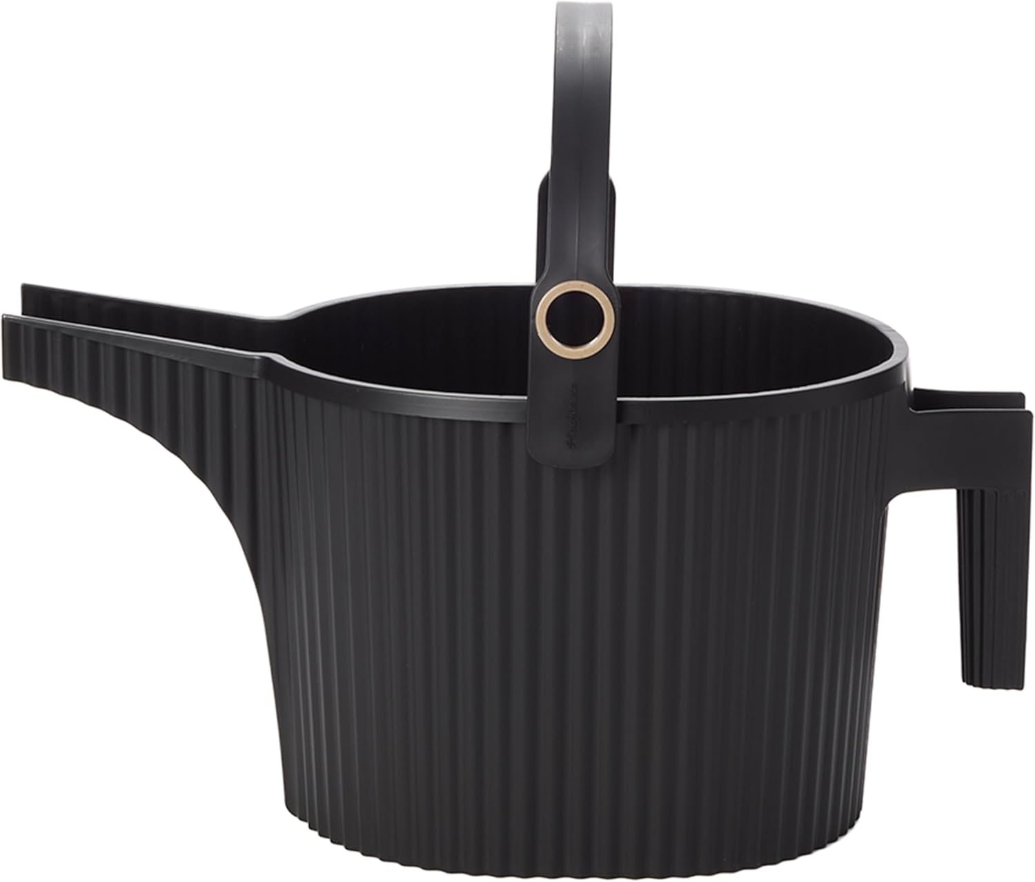 Hachiman Large Watering Can – 5 L Plant Watering Can with Widened Spout for Indoor and Outdoor Plants – Hands-Free Filling – 15″ × 7.2″ – Black