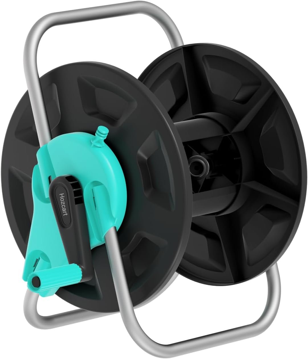 Garden Hose Reel Cart,Hold Up to 50-130 Feet of 5/8″ Hose,Wall Mounted Water Hose Reel,Portable Hose Reel Holder,for Outside Car Washing, Watering