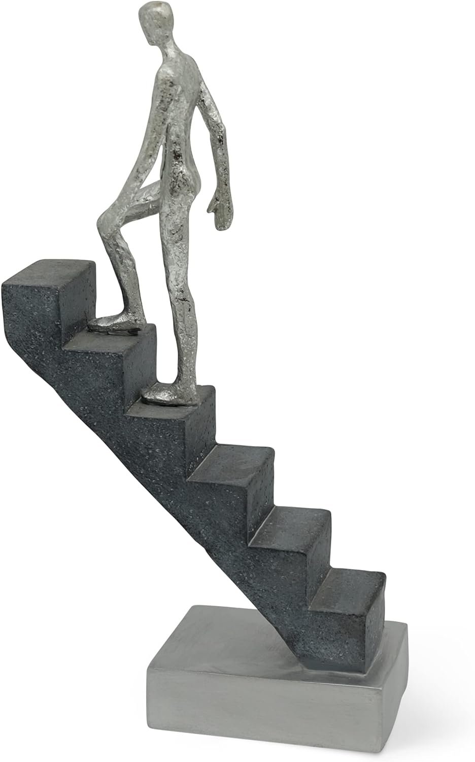 Vaudagio Modern Home Decor ‘Top of The Rock’ – Abstract Sculpture 11″ as Motivation – Desk Decor Figure Made of Marble Resin – Aesthetic Statue for Living Room & Office décor as a Gift