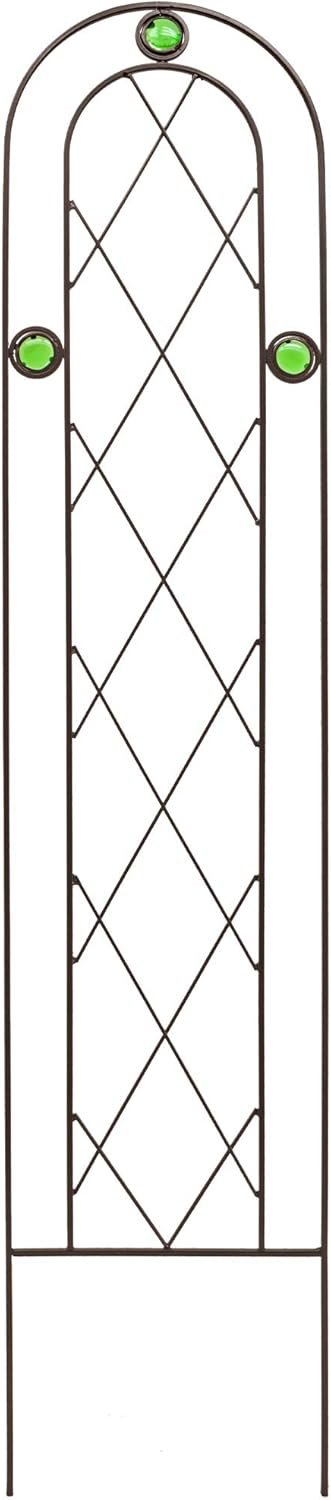 Arcadia Garden Products TR01 4′ x 10″ Arched Garden Trellis, Black