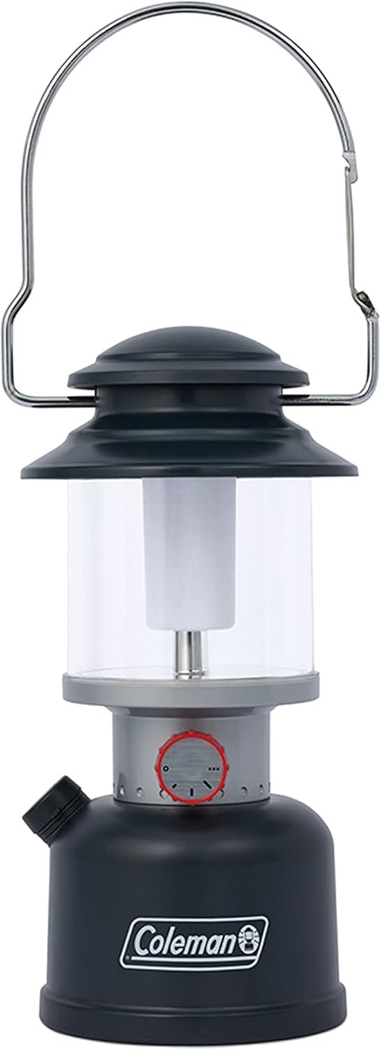 Coleman Classic Rechargeable LED Lantern, Impact & Water-Resistant Lantern with Carabiner Handle & Charging Ports, Great for Camping, Power Outage, Emergencies, & More