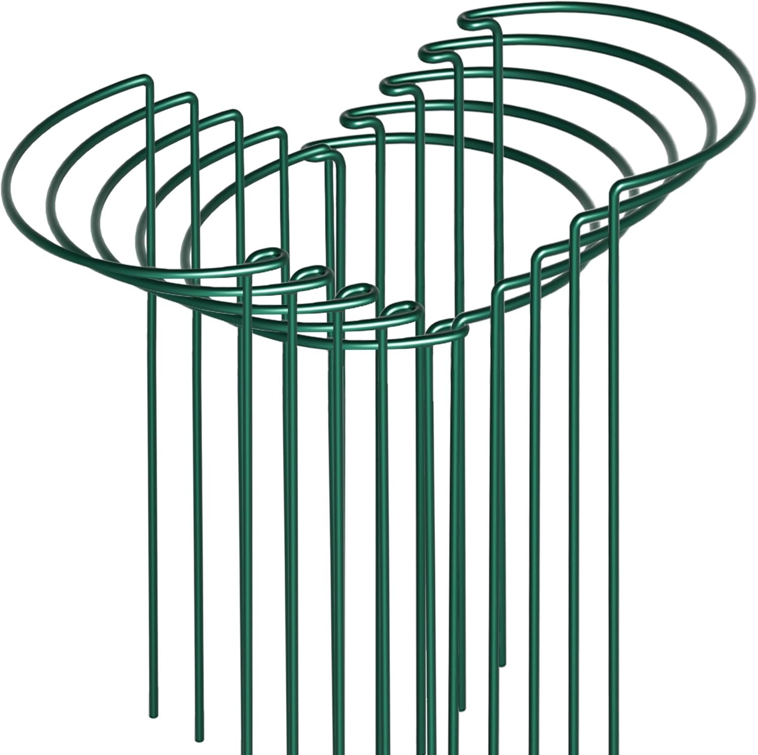 10 Pack Peony Cages and Supports, 10″ (W) x 24″(H) Plant Support, Heavy-Duty Metal Plant Support Stakes, Plant Stakes for Outdoor & Indoor Plants, Perfect for Flowers and Vegetable