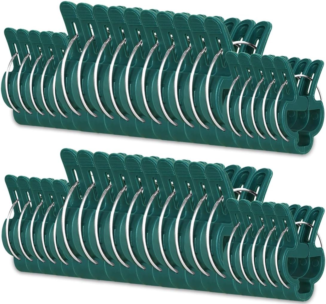 Yinghezu 40 Pcs Plant Support Clips,Flower and Vine,Garden Tomato Plant Support Clips for Supporting Stems,Vines Grow Upright Climbing,Tool for Straightening,Tomato Cage,Trellis. 2 Sizes in one Pack
