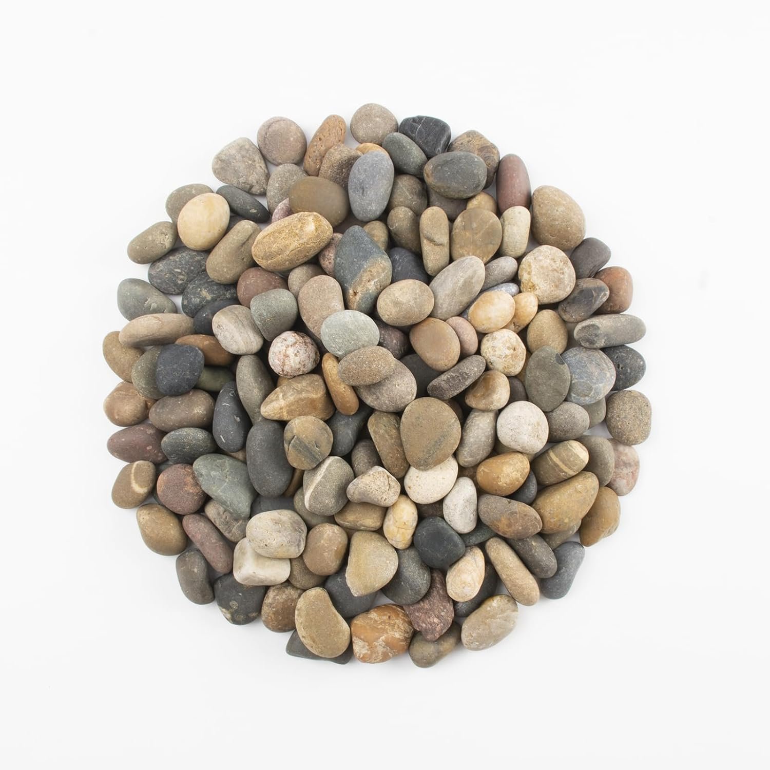 10 LBS Natural Pebbles – 1/2-1 inch Natural River Stones, Screened Decorative River Rocks for Landscaping, Garden Pathway, Plant Stones, Craft Walkways, and Outdoor Decorative (1/2-1 Inch