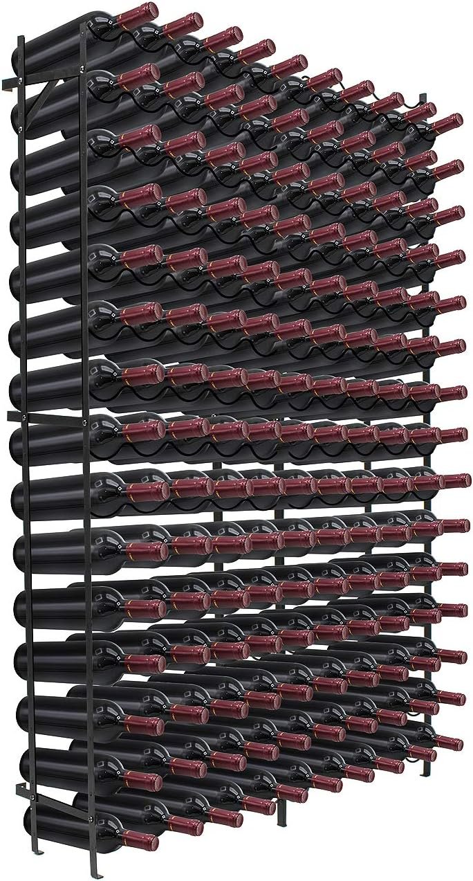 Sorbus Wine Rack Freestanding Floor – Wine Bottle Holder Holds 150 Bottles of Wine – 150 Bottle Capacity Wine Storage for Any Bar, Wine Cellar, Kitchen, Dining Room