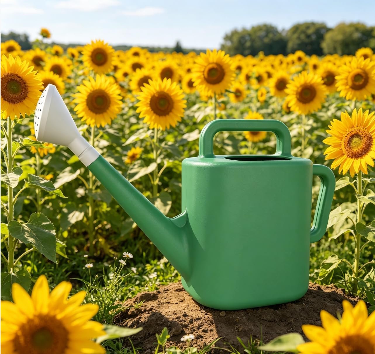 Watering Can 2 Gallon for Indoor Plants, Garden, Outdoor Plant House Flower, Gallon Large Long Spout with Sprinkler Head