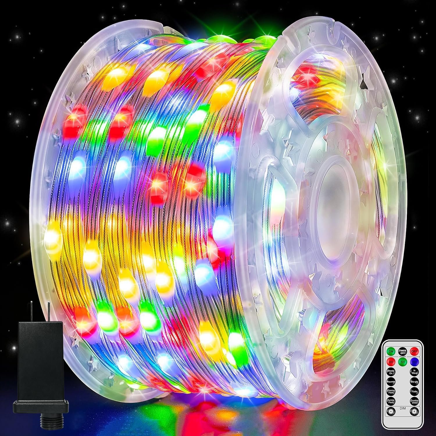 Christmas Lights Outdoor, 1000LED 328FT Christmas Tree Lights IP67 Waterproof, Plug in Fairy Lights with Remote 8 Modes Timer, Xmas Light for Outside Indoor House Holiday Decor(Multicolor)
