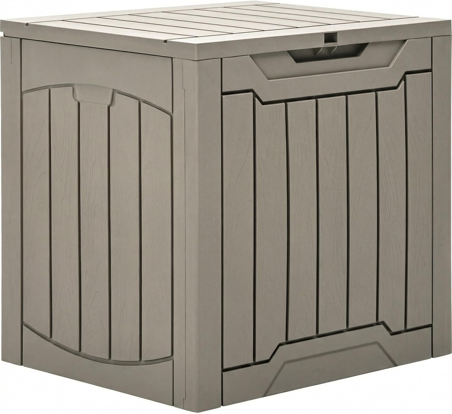 YITAHOME 31 Gallon Outdoor Storage Box, Resin Deck Box and Waterproof Package Delivery Box for Gardening Tools, Pool Supplies, Patio Furniture, Lockable, Taupe