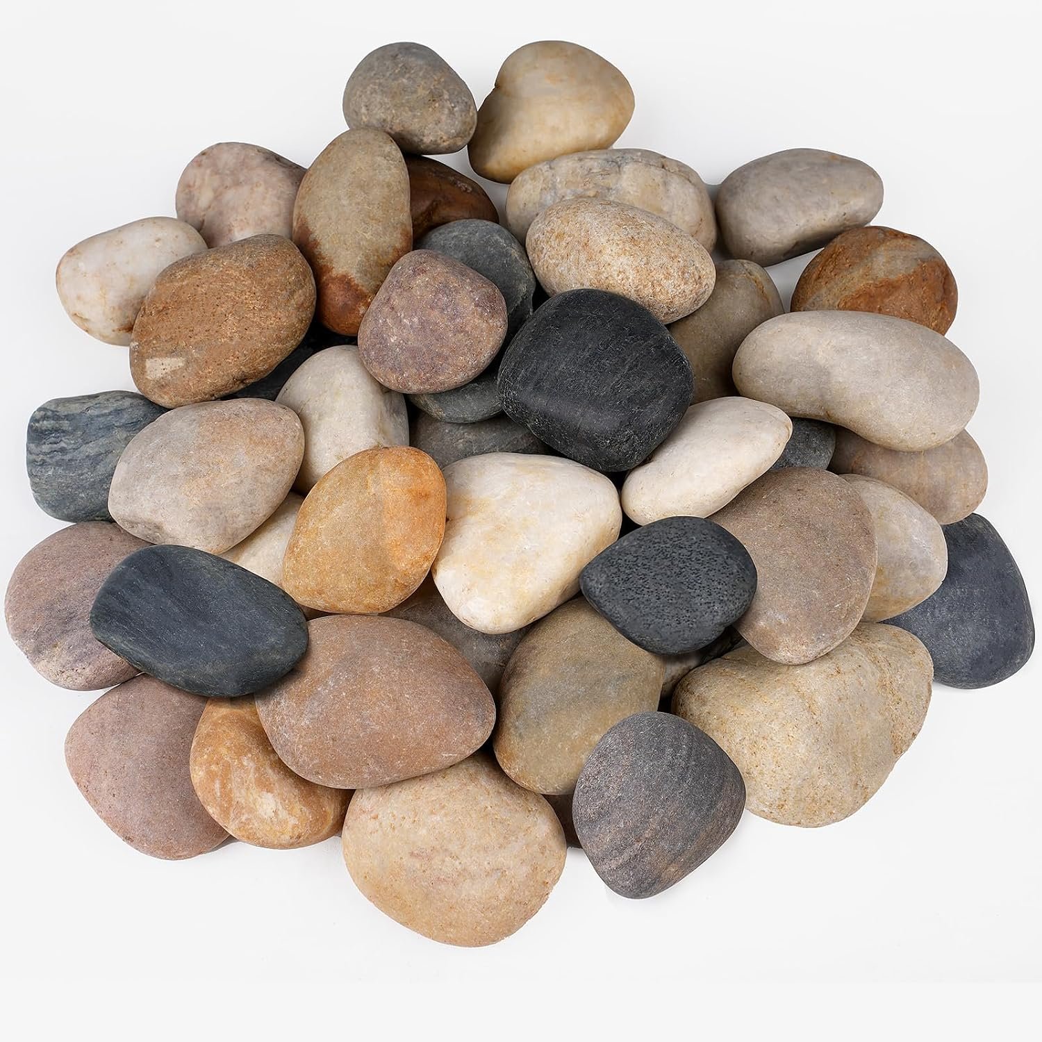 20 lbs Rocks for Outdoor Landscaping, 2″-3″ Aquarium Rocks for Fish Tank, Natural Decorative Garden Stone for Plants, Flower Pots, Vase, Walkways, Yard