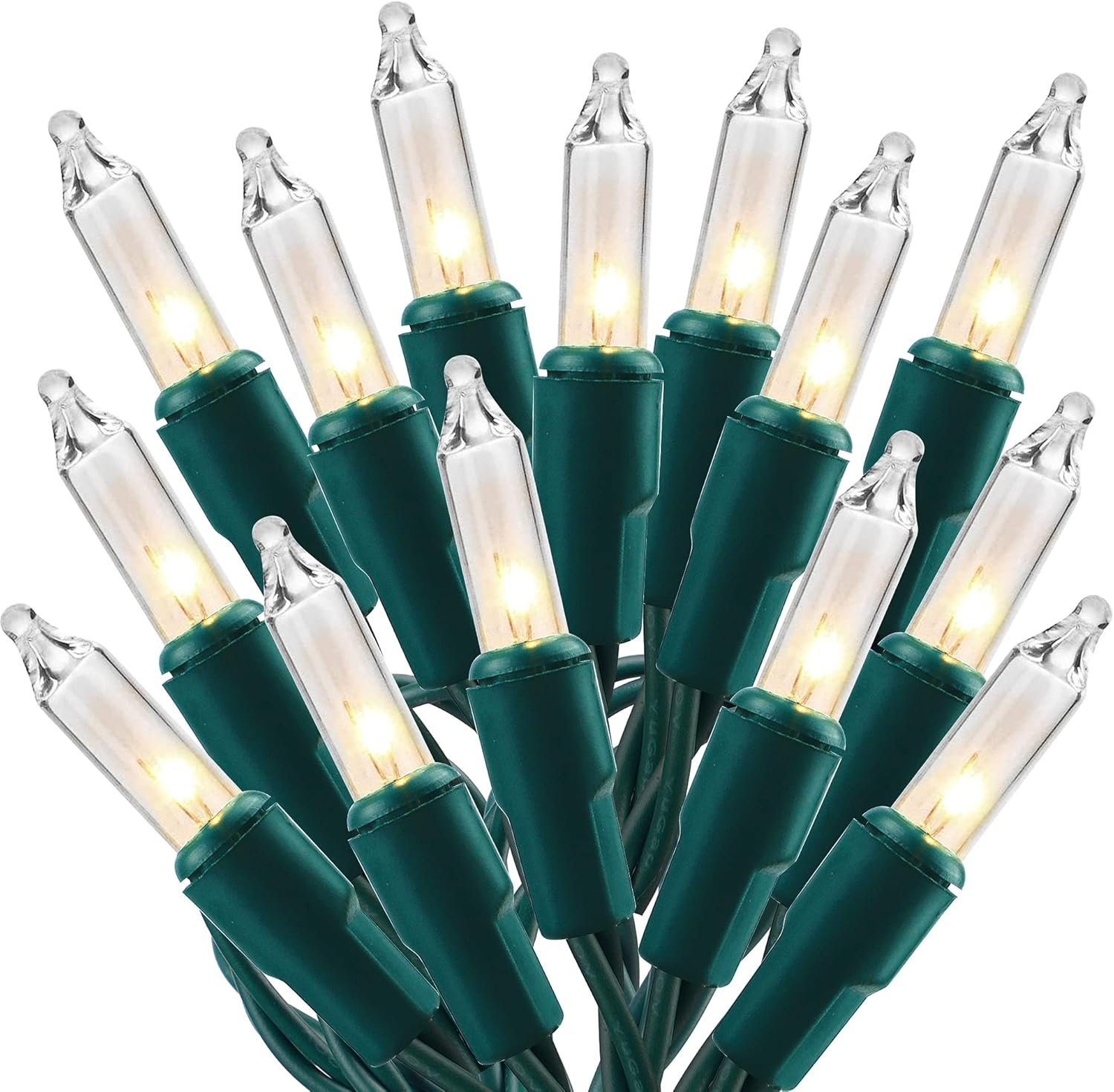 Christmas Lights, 150 Count 29 FT Christmas Mini String Lights, Green Wire Fairy Light, 120V UL Certified Connectable Xmas Tree Light for Patio, Holiday, Party, Outdoor Indoor Decoration, Warm White