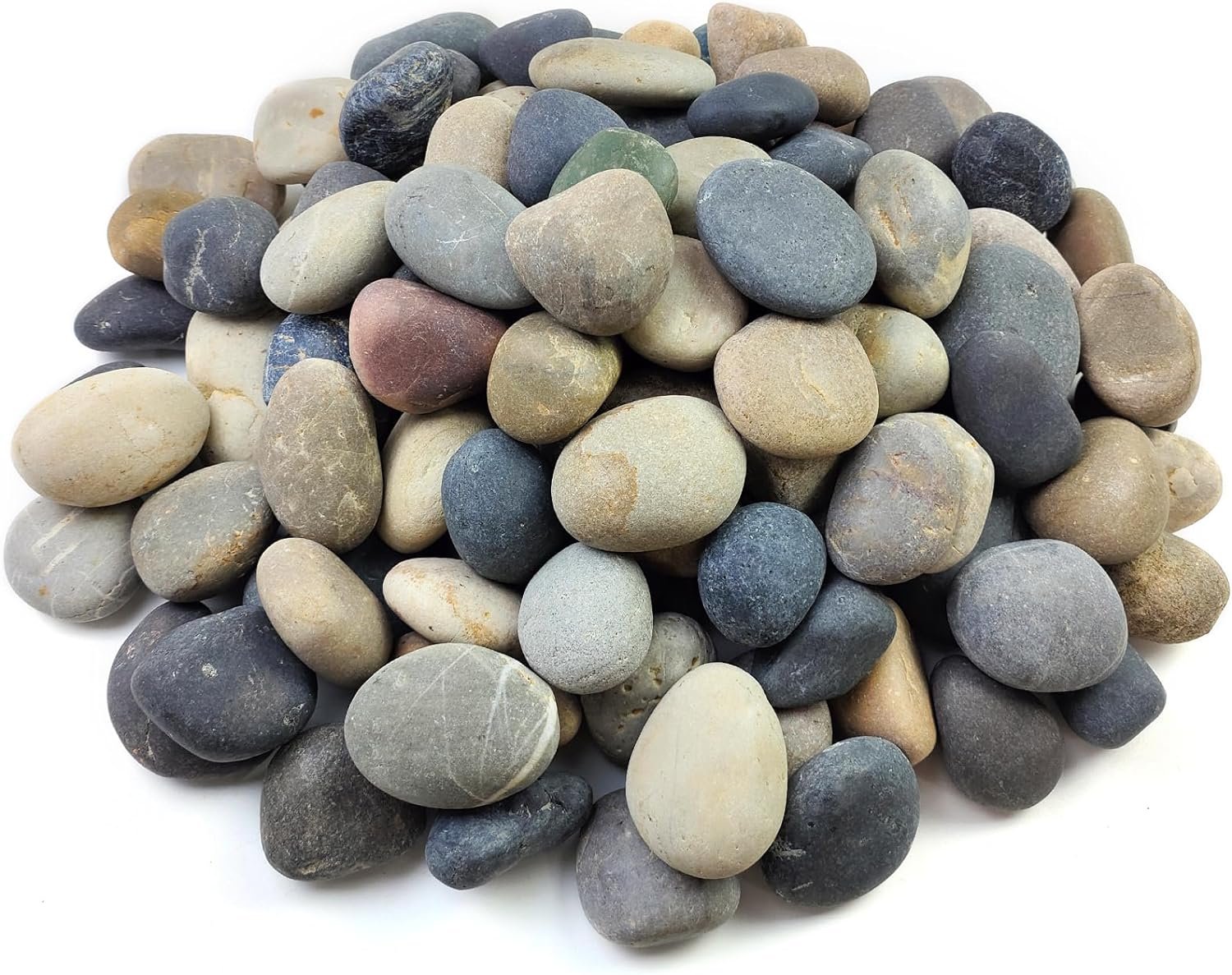 FANTIAN 20 lbs Natural River Rocks Mexican Beach Pebbles, 2-3 Inch Decorative River Rocks for Landscaping Garden Paving Plant Rocks Crafting Walkways and Outdoor Decorative Stone
