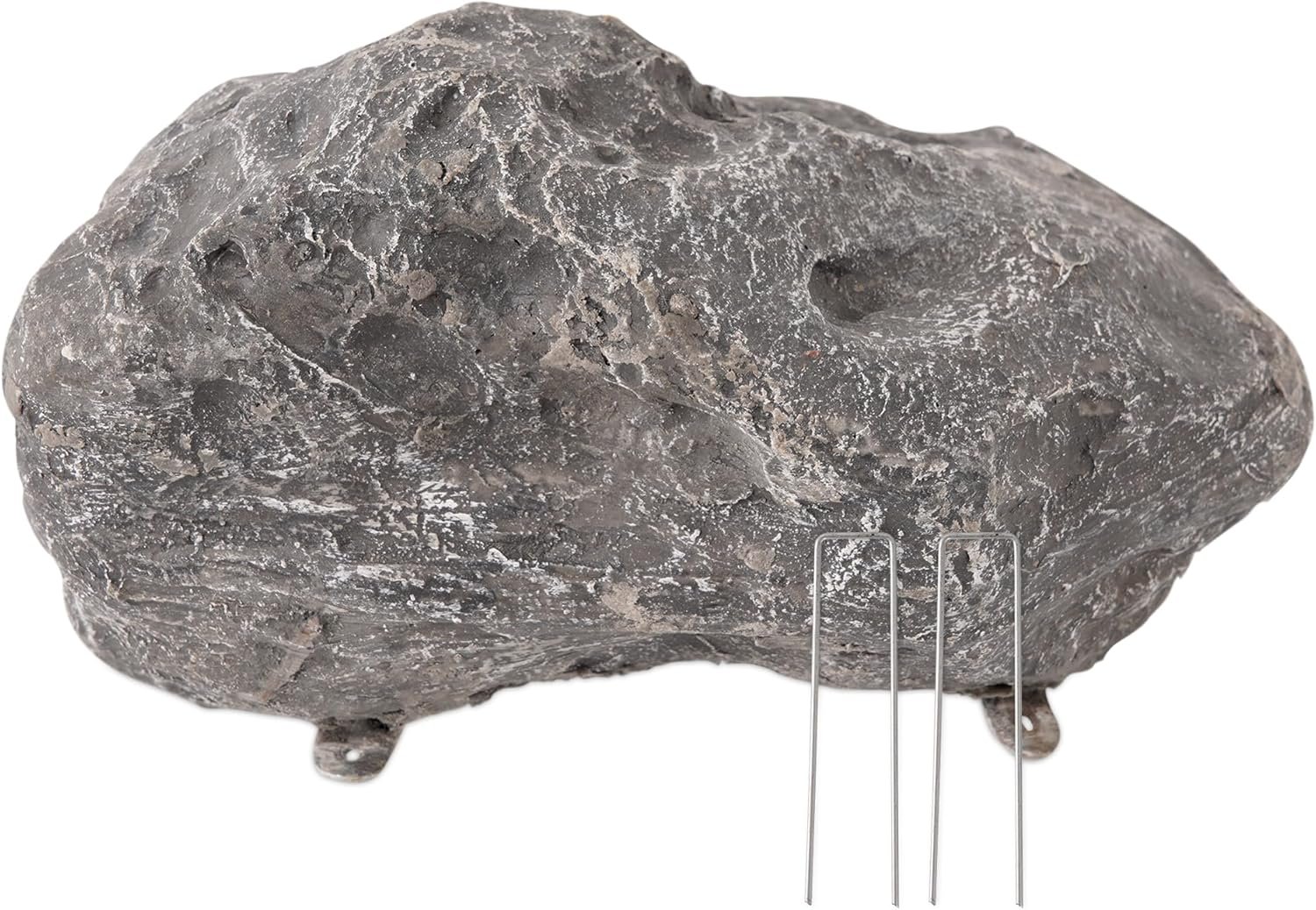 Fake Rock for Outdoor Garden Landscape Décor – Durable Faux Rock – 11.5 x 7.5 x 5.5 Inches