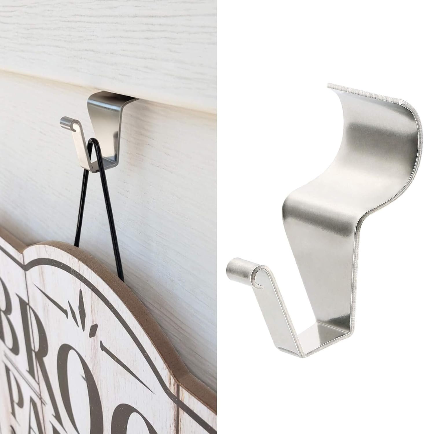 Cozcty Vinyl Siding Hooks, (8 Pack) No Drilling Siding Clips for Hanging Outdoor Decorations and String Lights, Reusable Heavy-Duty Wreath Hangers for Hanging Front Porch Patio Decor