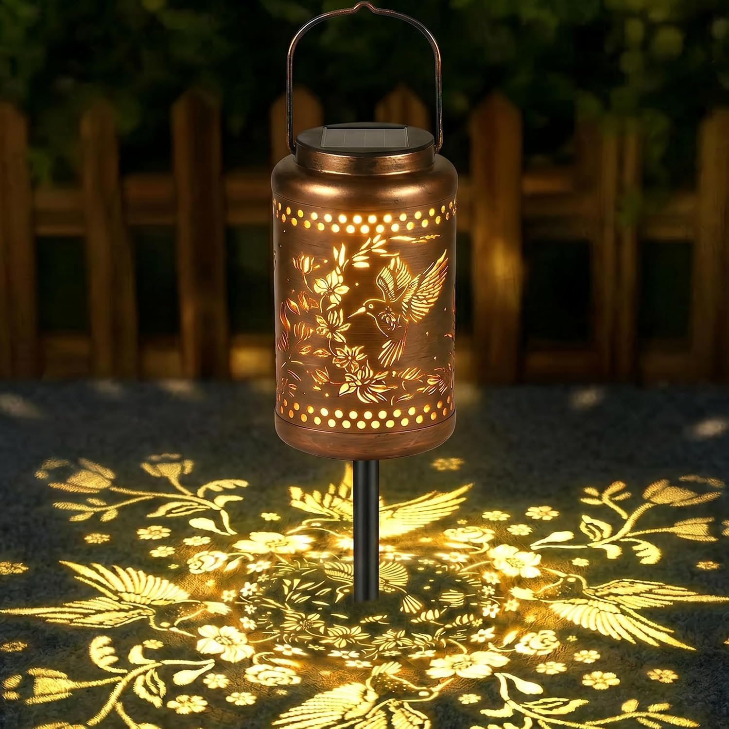 Hummingbird Solar Lanterns Outdoor Waterproof, Birthday Gifts for Women Mom Grandma, Hanging Solar Lantern Garden Decor for Yard, Patio, Backyard, Porch