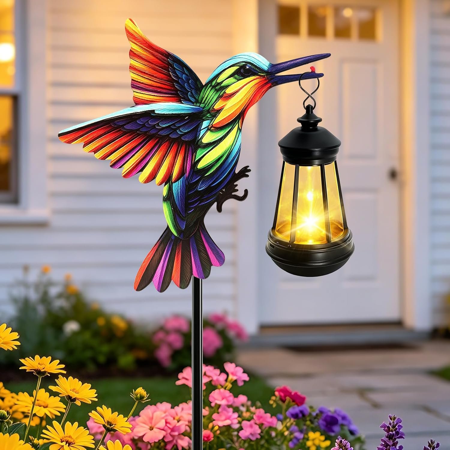 Solar Lights Hummingbird Garden Outdoor Decor,Hummingbird Stake