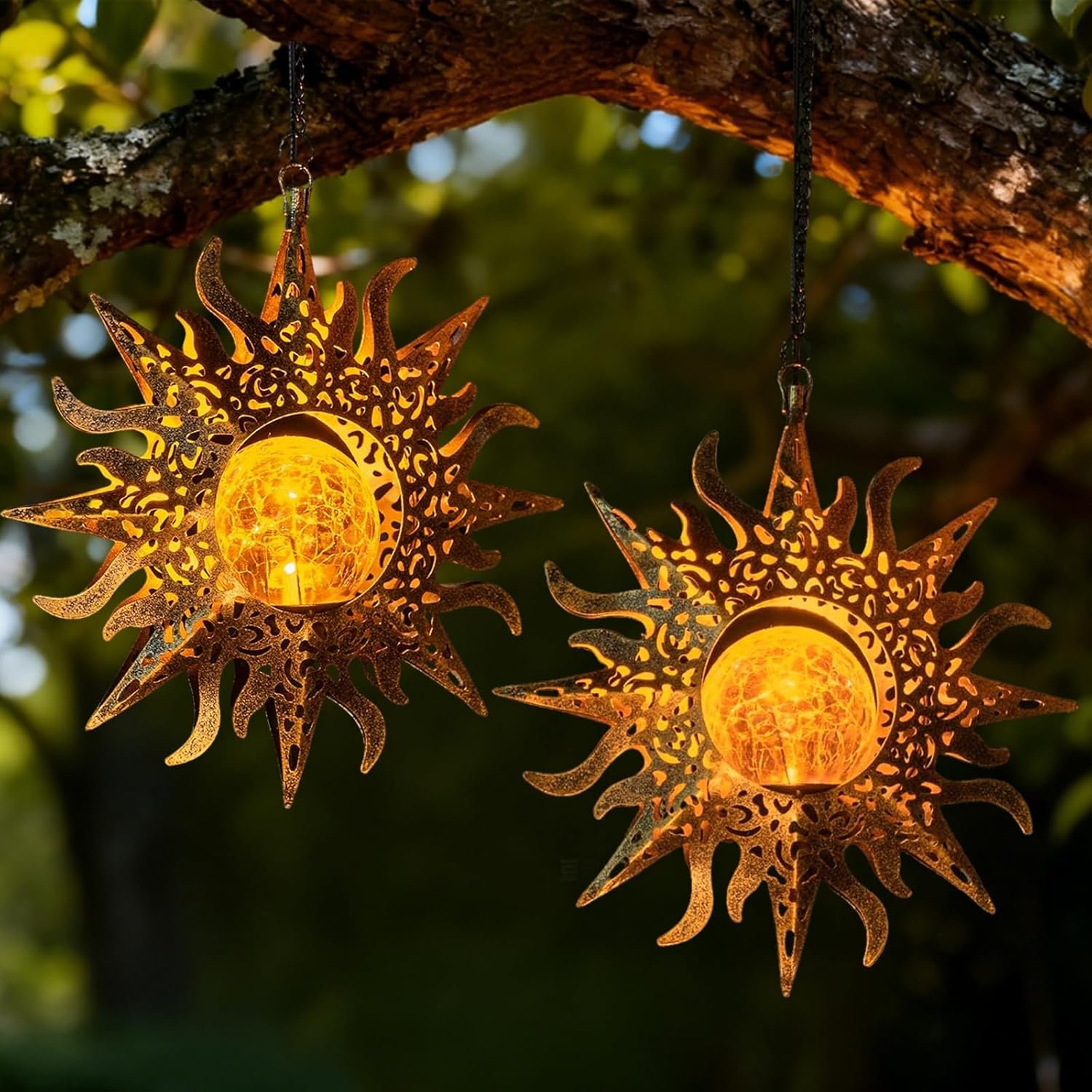 Solar Lanterns Outdoor Waterproof, Hanging Lights Yard Decor Gifts for Mom