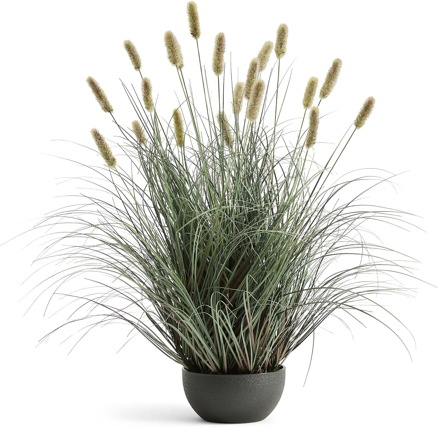 3ft Faux Onion Grass, Extra Lush Artificial Cattail Reed Grass 1-Pack